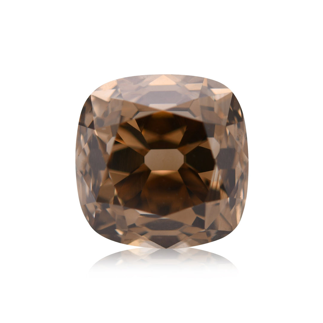 2.02 Carat Fancy Dark Yellowish Brown Cushion Diamond VS2 GIA