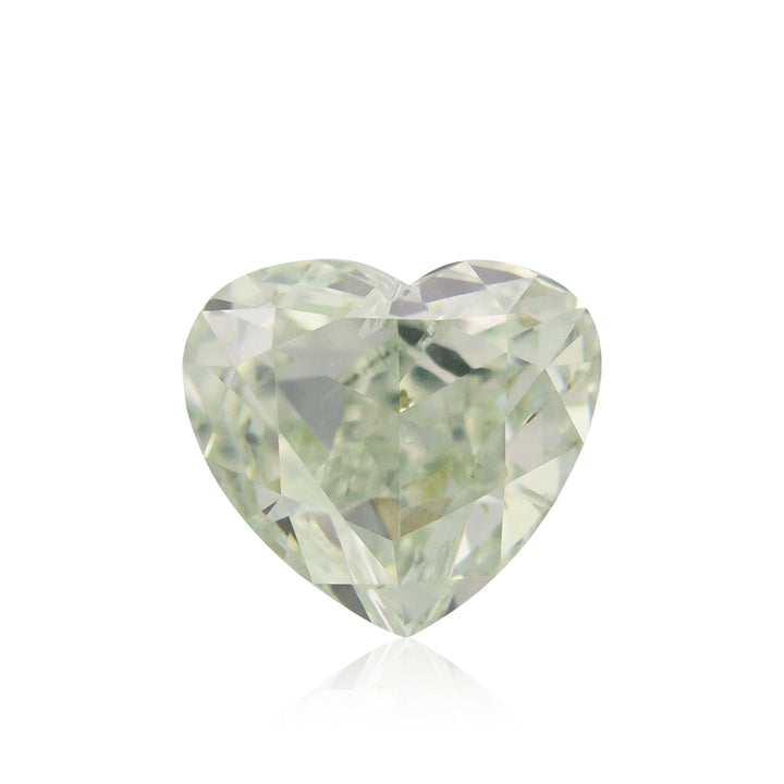 1.01 Carat Fancy Light Green HEART Diamond SI2 GIA