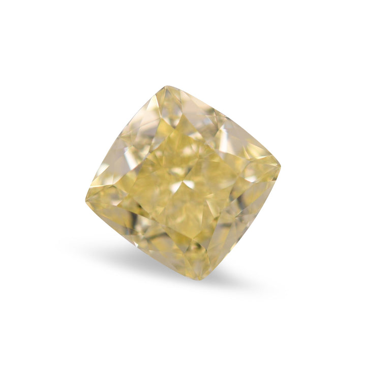 1.50 Carat Fancy Yellow Cushion Diamond VVS2 GIA