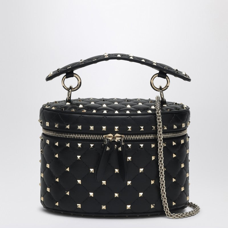 Valentino Garavani Small black Rockstud bucket bag
