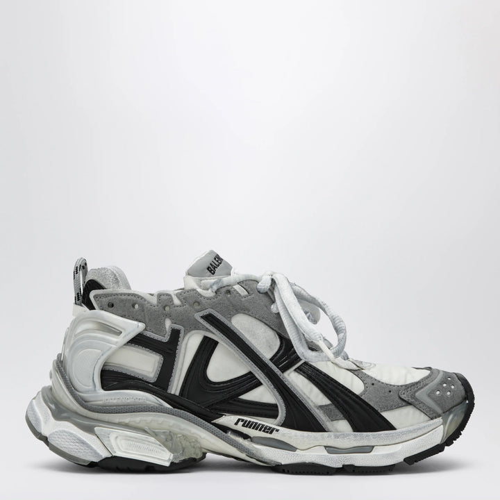 Balenciaga - Grey/white/black Runner sneakers in nylon