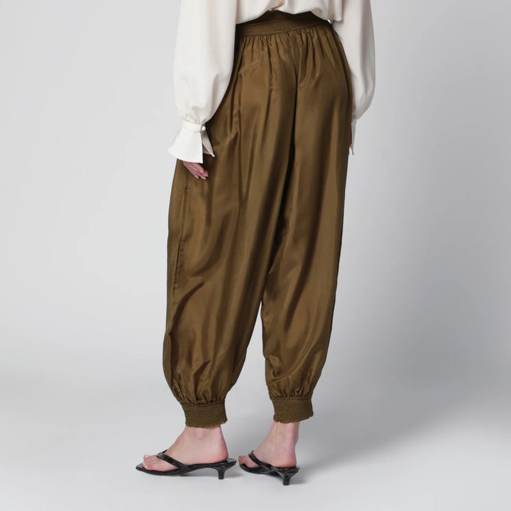 ZIMMERMANN - Olive silk habotai harem pants