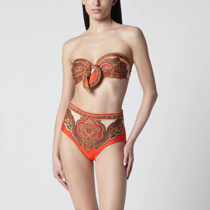 ZIMMERMANN - Mahon scarf bikini top with Paisley motif