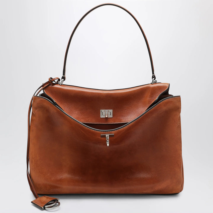 Balenciaga - Rodeo Medium bag in vegetable-tanned lambskin tan