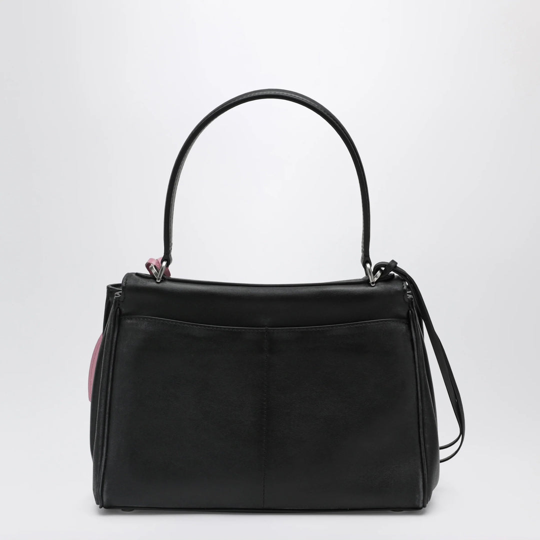 Balenciaga - Small black Rodeo bag in smooth calf leather with charm