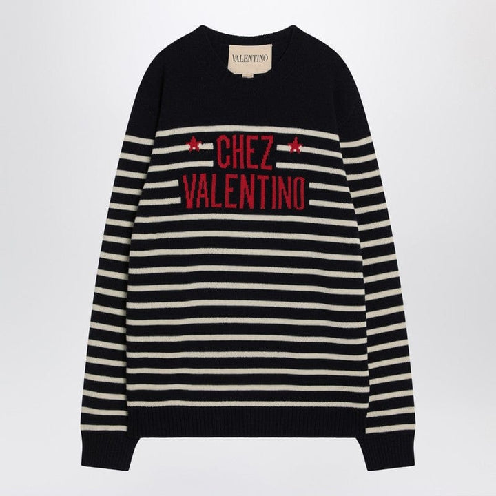 Knitwear Sweater with jacquard pattern Chez Valentino Brand