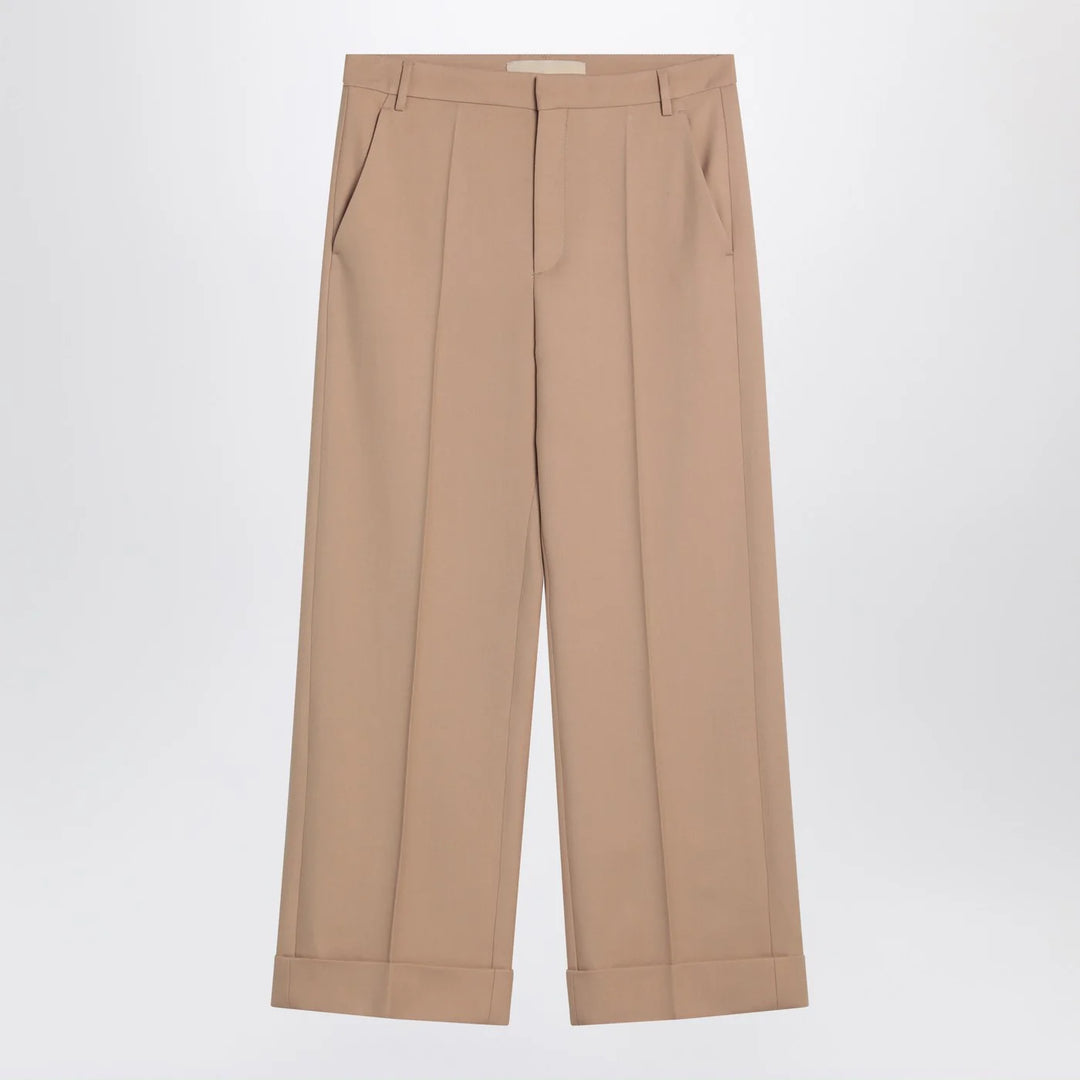 Valentino - Camel-coloured wool trousers