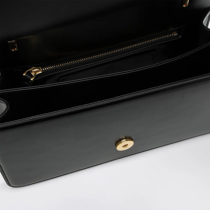 Valentino Garavani - Vain bag in black glossy calfskin