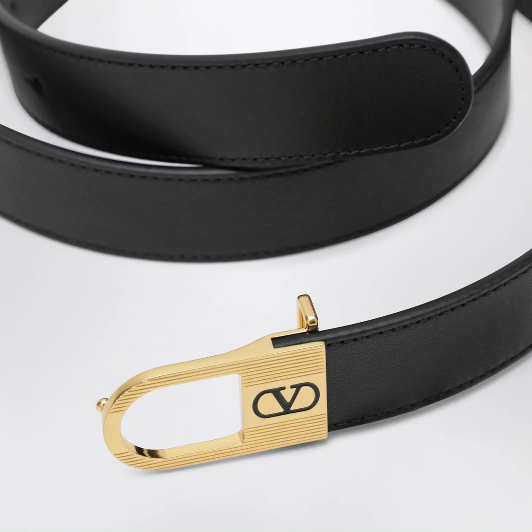 Valentino Garavani - Black Vlogo Signature belt