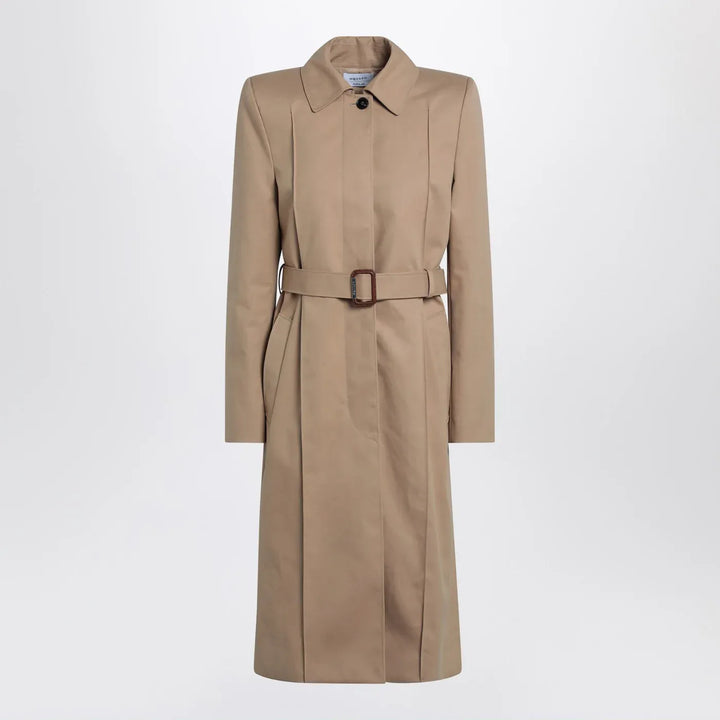 Alexander McQueen - Beige trench coat with belt