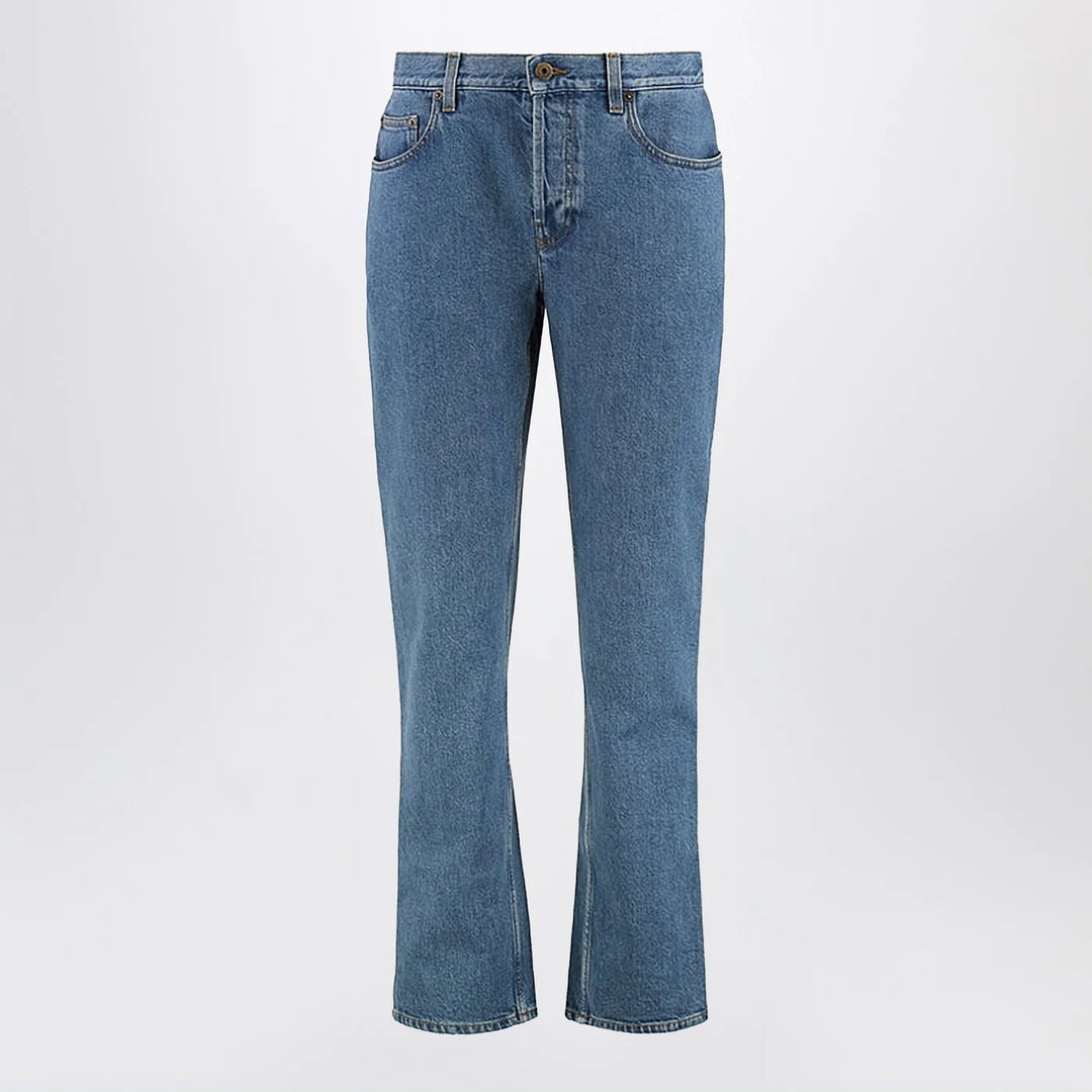 Burberry - Straight jeans in Mid blue denim