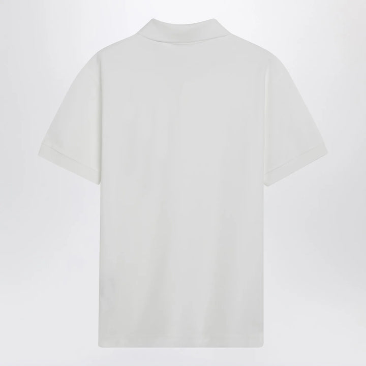 Burberry - White cotton polo shirt