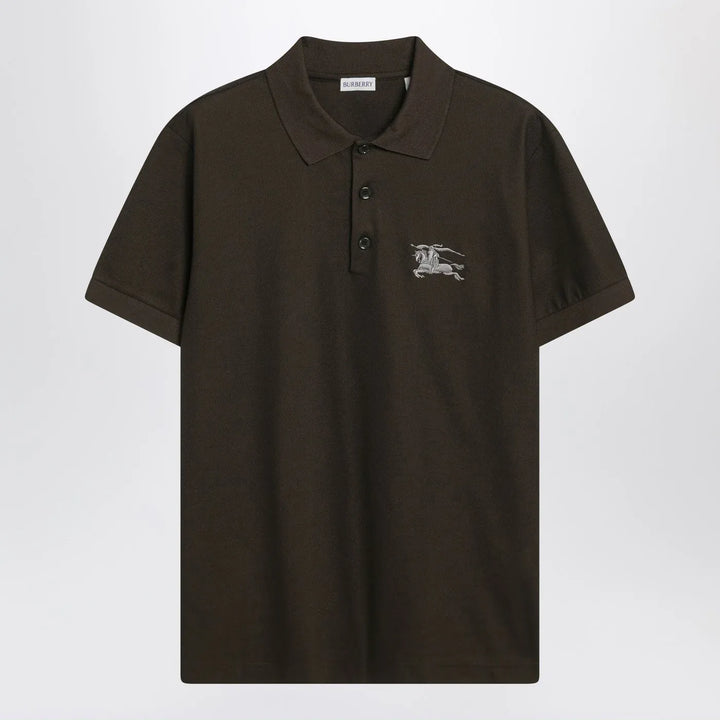 Burberry - Dark green cotton polo shirt with EKD Brand Polo Shirt S