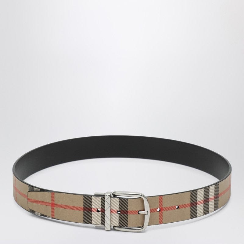 Belts Burberry - Reversible belt with Check buckle - 100 EU Brand