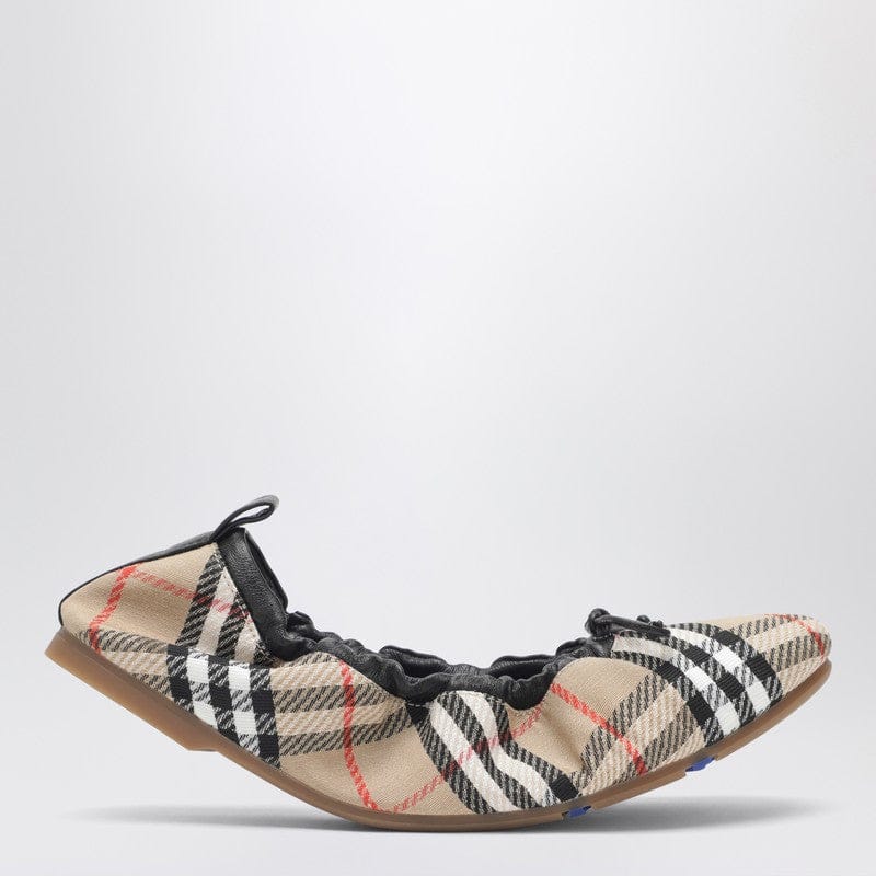 Shoes Burberry - Fawn Check ballet flats beige - 40 IT Brand