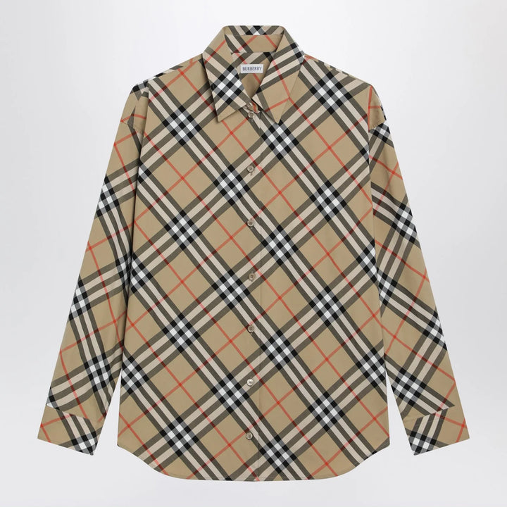 Burberry - Beige shirt with Check pattern