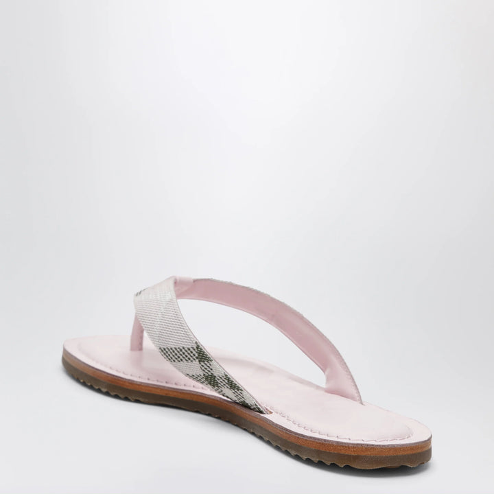 Burberry - Pink Pavilion sandals with Check pattern