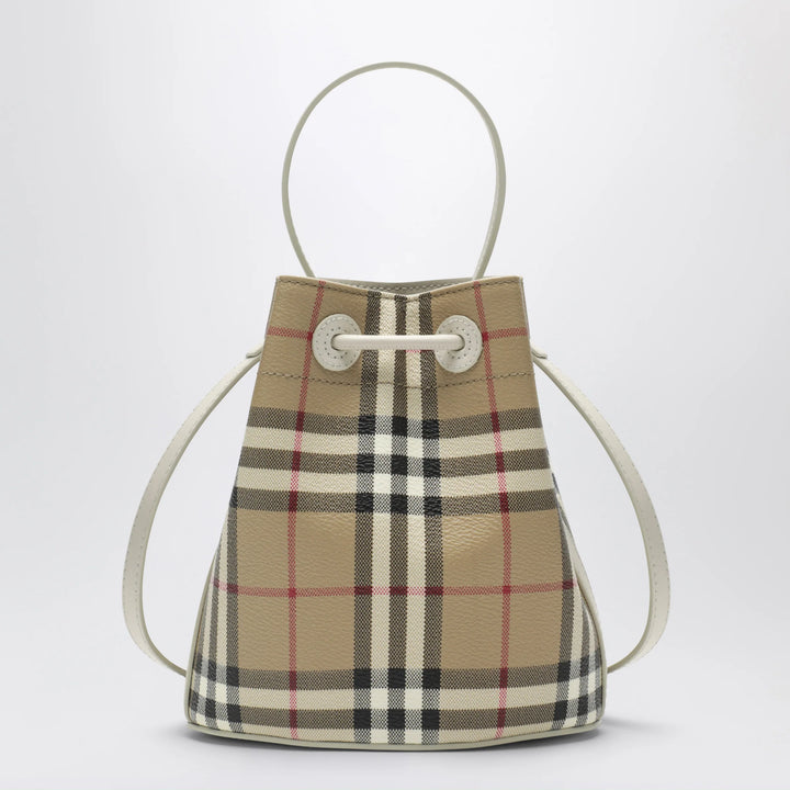 Burberry - Mini bucket bag with Check pattern