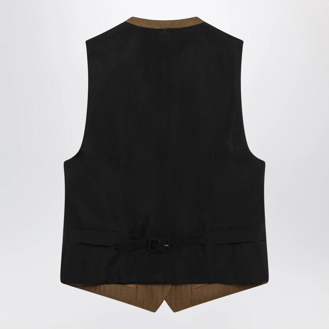 Burberry - Brown wool and mohair vest by Burberry