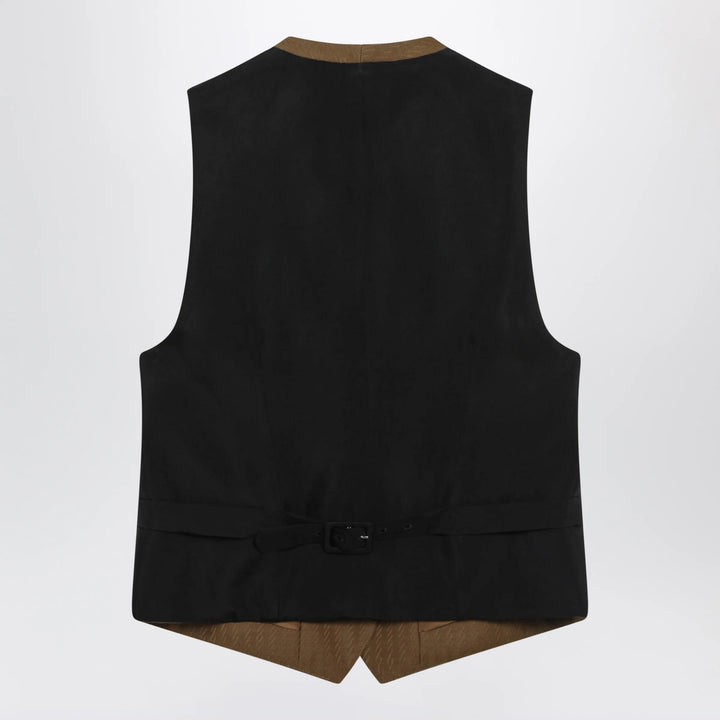 Burberry - Brown wool and mohair vest by Burberry