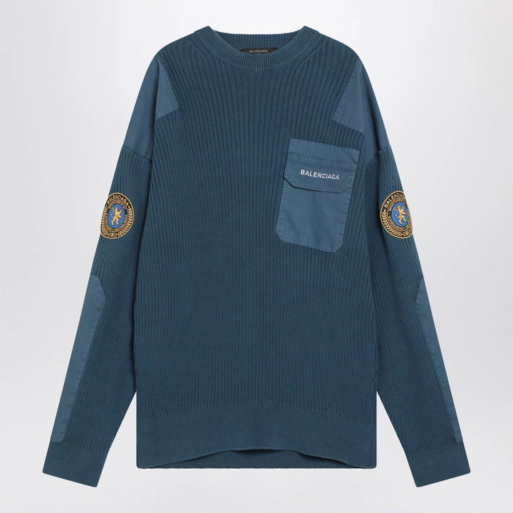 Balenciaga - Blue Uniform Merch cotton jumper