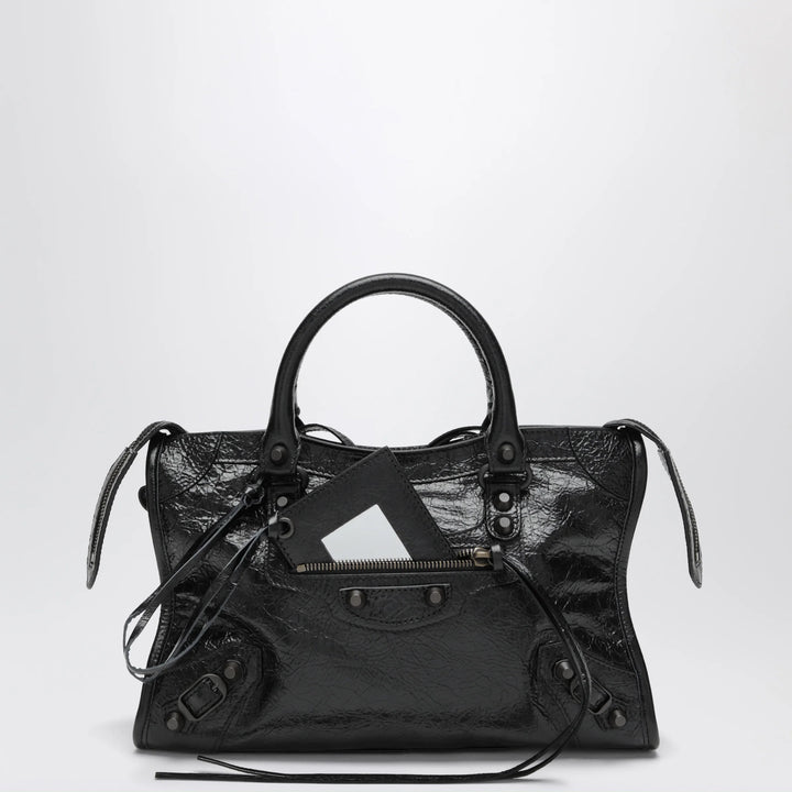 Balenciaga - Small Le City handbag in Arena lambskin black