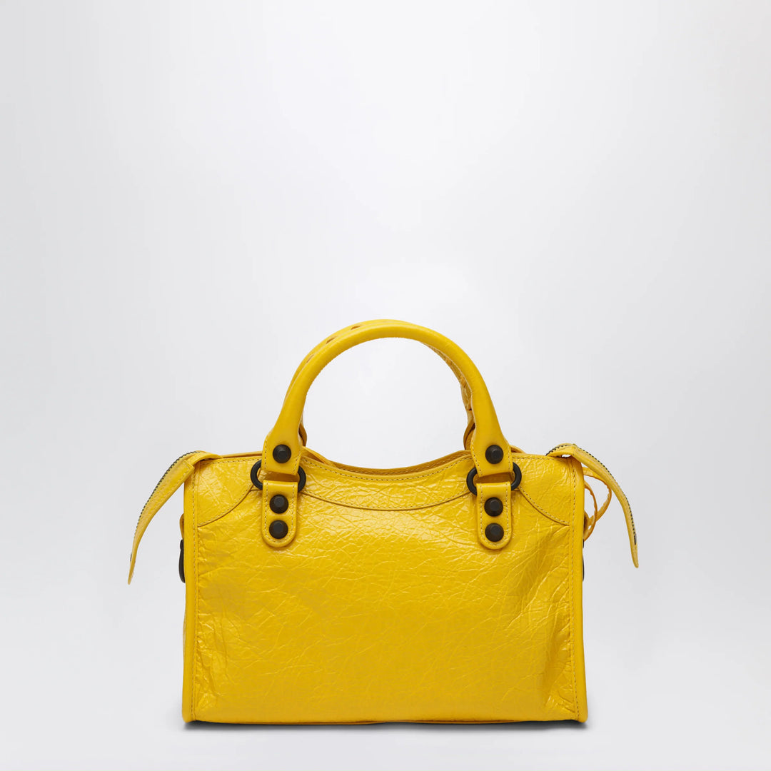 Balenciaga - Le City Mini handbag in Arena lambskin yellow