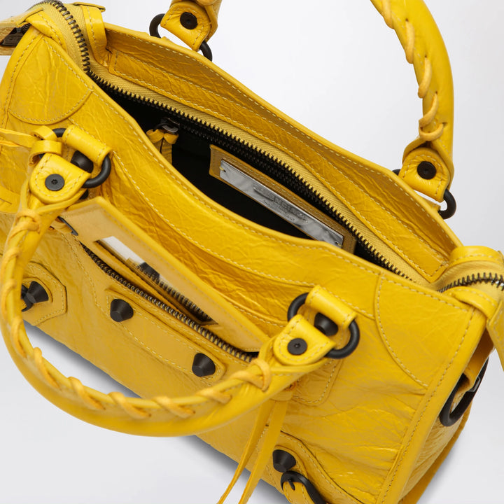 Balenciaga - Le City Mini handbag in Arena lambskin yellow