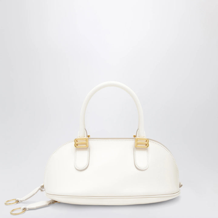 Balenciaga - Cream leather Bolero Mini bowling bag