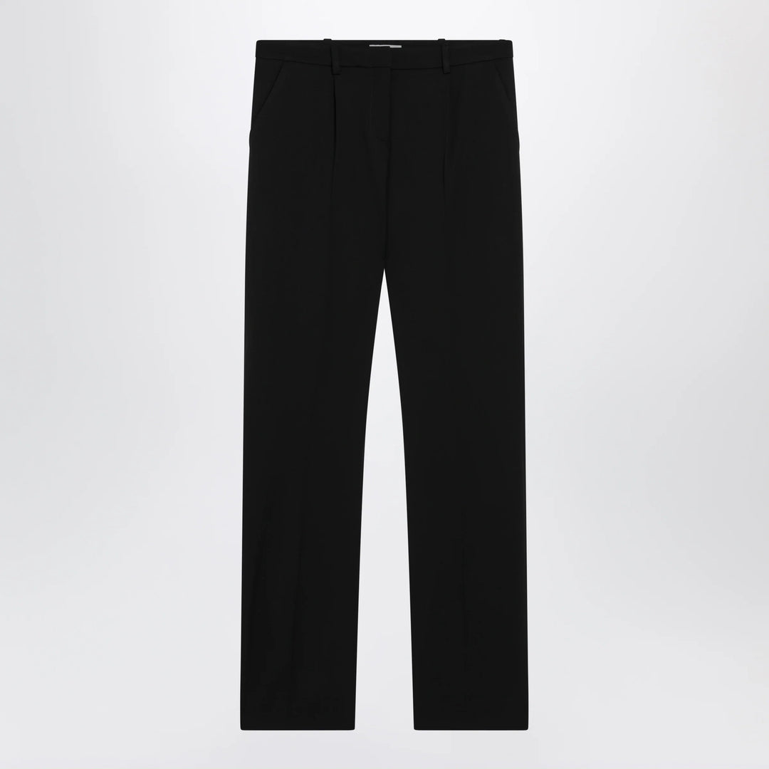 Balenciaga - Slim tailored trousers in stretch wool twill, black
