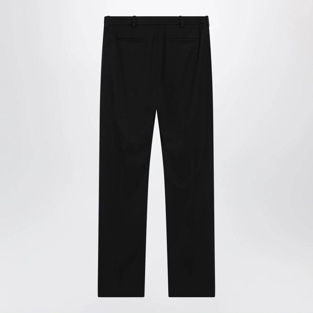 Balenciaga - Slim tailored trousers in stretch wool twill, black