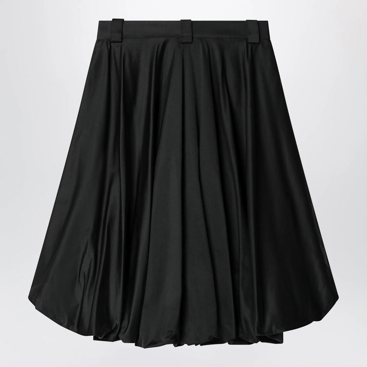 Balenciaga - Black balloon skirt in silk blend