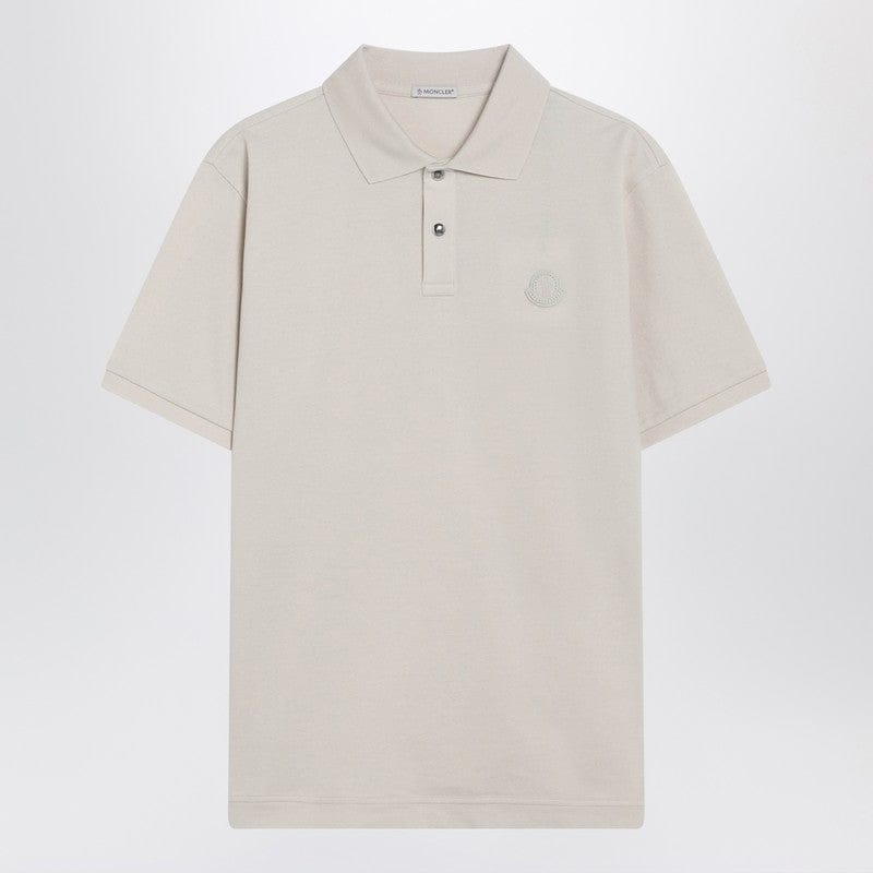 Shirts & Tops Moncler - Milk-white cotton pique polo shirt with logo - S Brand