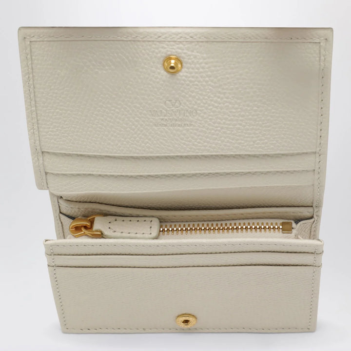 Valentino Garavani - VLogo Signature ivory leather wallet