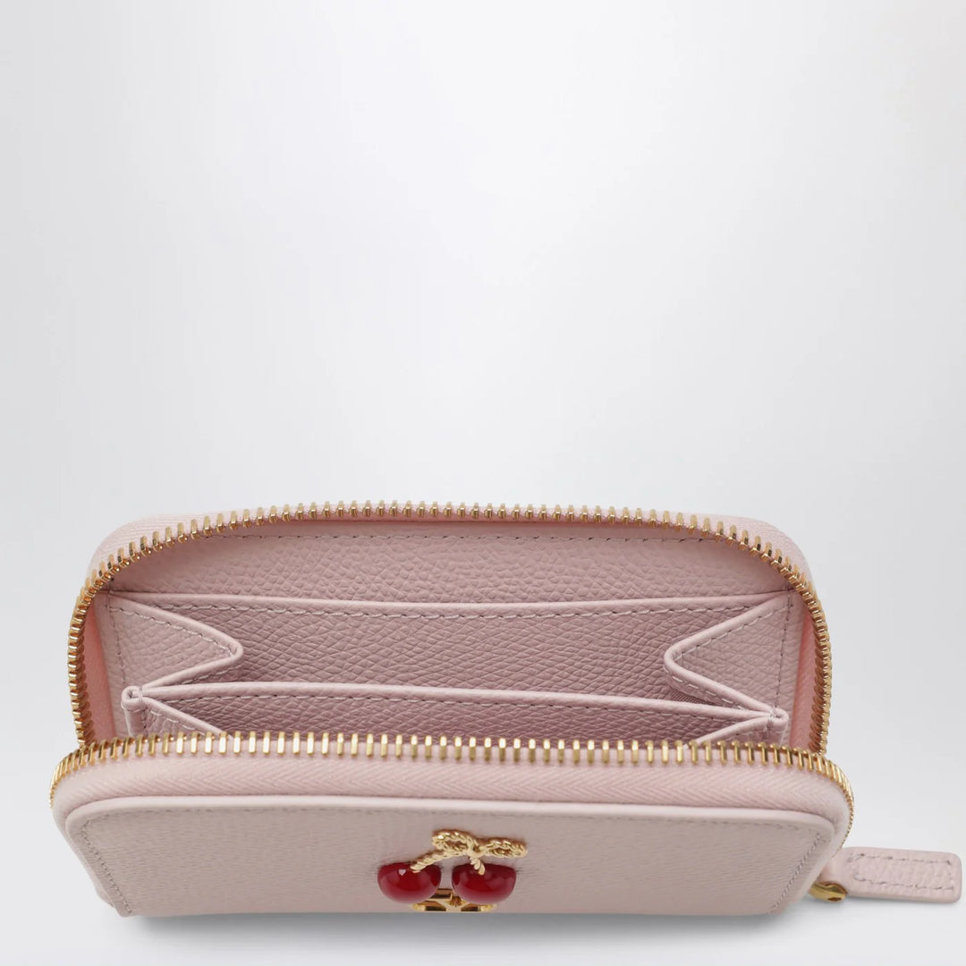 Valentino Garavani - Quartz pink Cherryfic zip-around wallet
