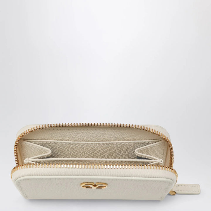 Valentino Garavani - Vlogo Signature zip wallet ivory