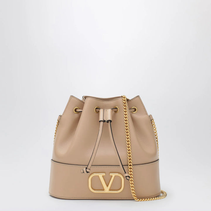 Valentino Garavani - Pink leather Vlogo Signature mini hobo bag