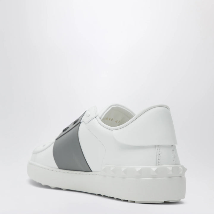 Valentino Garavani - White/Dark Steel Open Sneakers
