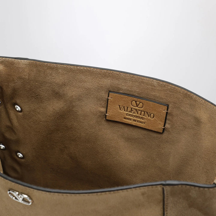 Valentino Garavani - Beige Nellcôte bag in suede with fringes