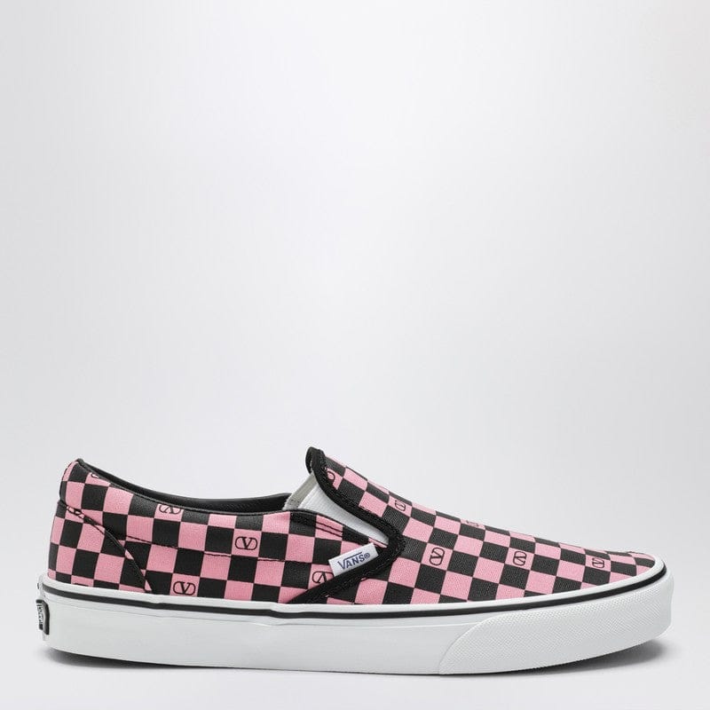 Shoes Valentino Garavani X Vans - Slip-On sneakers orchid pink/black with VLogo Checkerboard print - 46 IT Brand