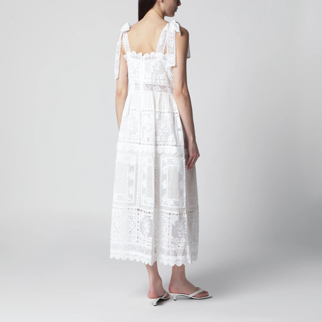 ZIMMERMANN - Ivory Aster dress with lace trim