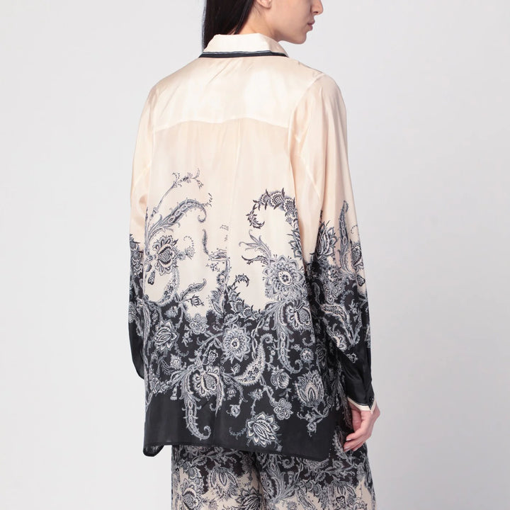 ZIMMERMANN - Cream Rhiannon shirt with fantasy print