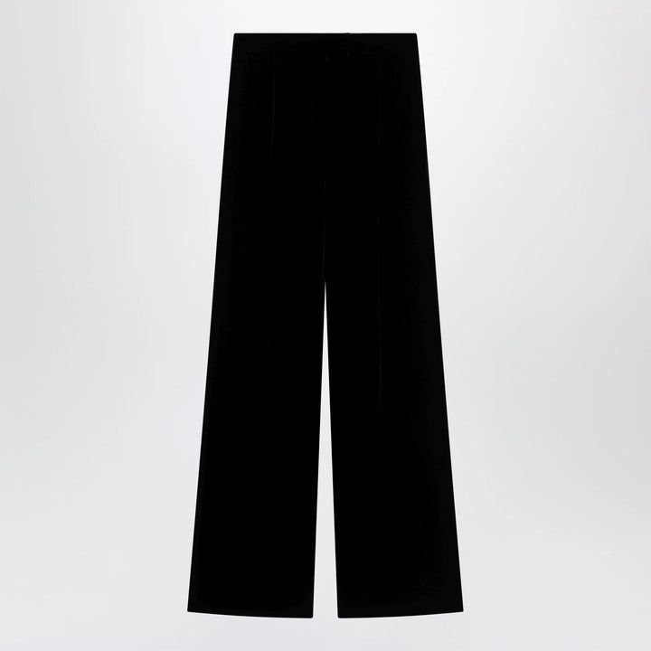 Valentino - Black viscose-blend trousers