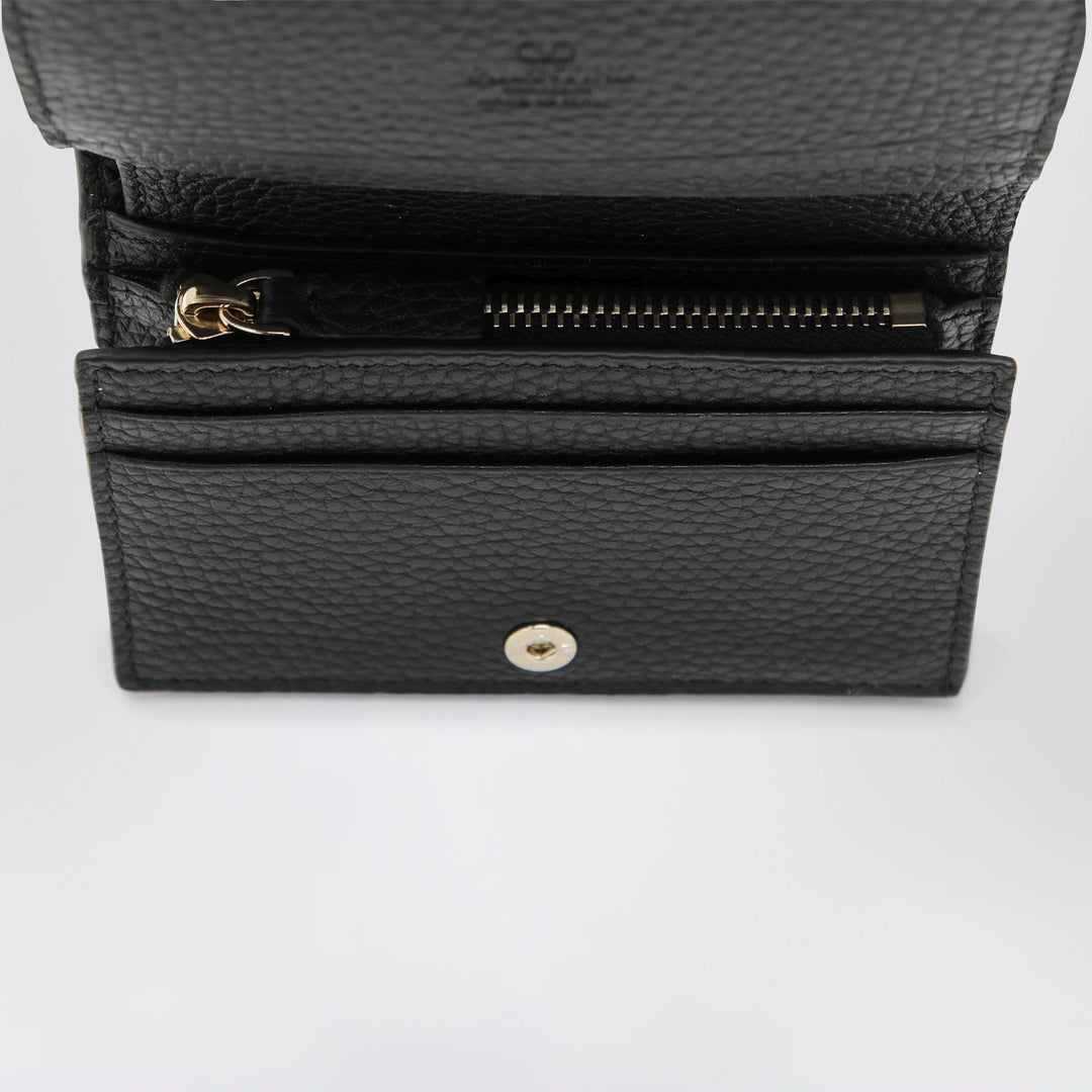 Valentino Garavani - Black Rockstud leather wallet