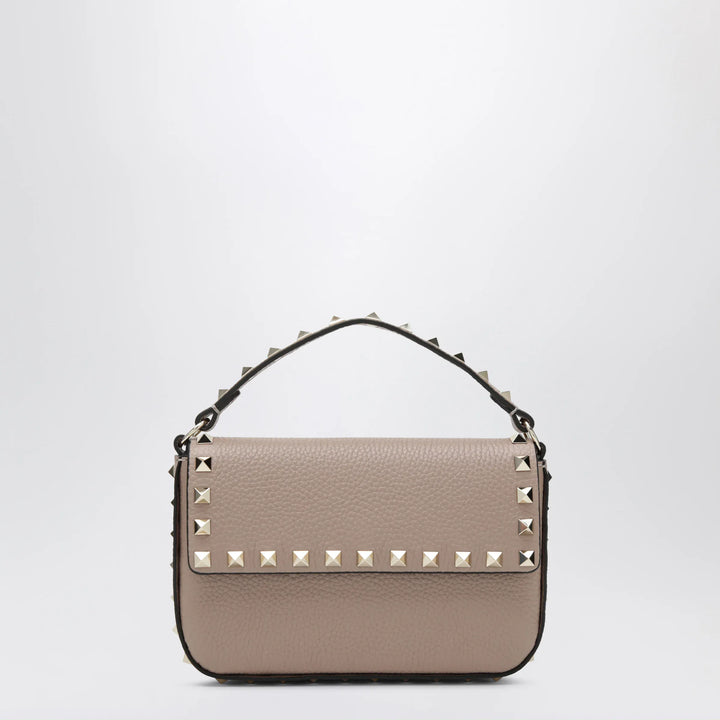 Valentino Garavani - Rockstud pouch in grained calf leather, powder