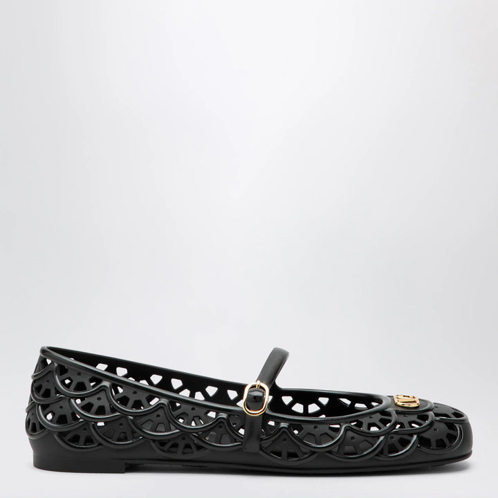 Valentino Garavani - Black VLogo Signature rubber ballet flats