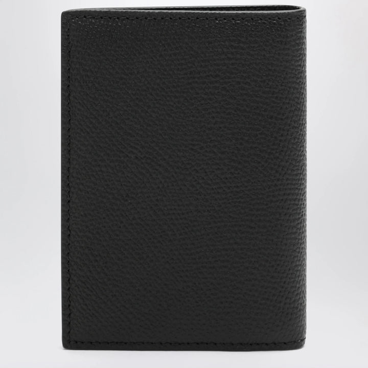 Valentino Garavani - Black Vlogo grained leather card holder