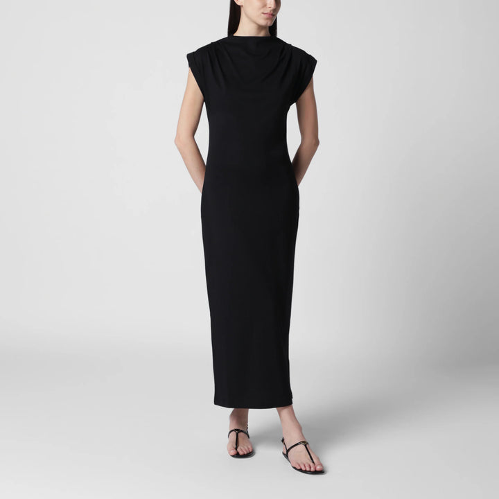 ANINE BING - Alix black cotton-blend dress