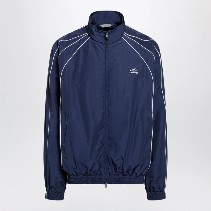 Balenciaga - Bodies track jacket in dark navy poplin