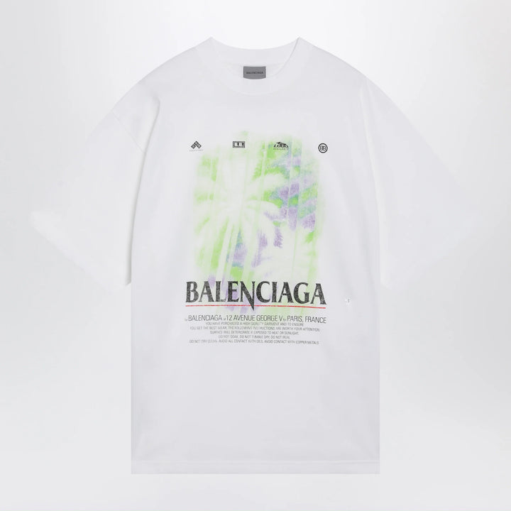 Balenciaga - The Window T-shirt in white cotton jersey